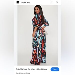 Fashionova Colorful Set; Top/Bottom